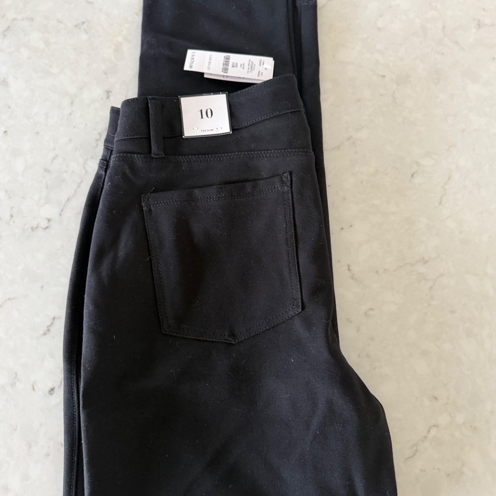 NWT - WHBM Effortless 5 Pocket Slim Pant - Size 10 - Picture 2 of 2